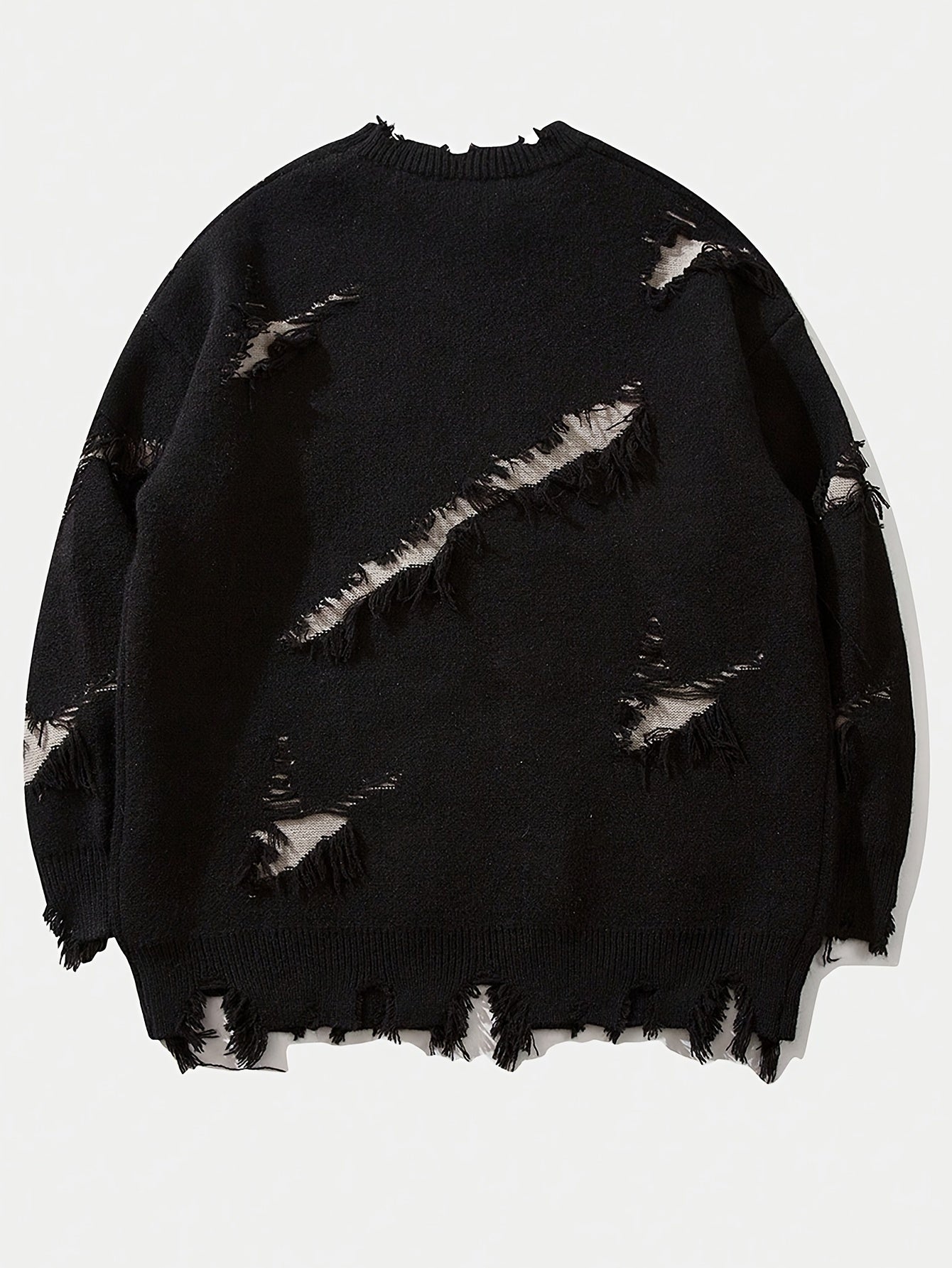 Men'S Oversized Knit Sweater - Loose Fit Drop Shoulder Pullover with Andrii Lettering, Dark Green Streetwear Sweater for Fall/Winter, Non-Bulky Casual Sweater for Everyday & Formal Outfits, Sweater, Fall Winter Apparel, Distr