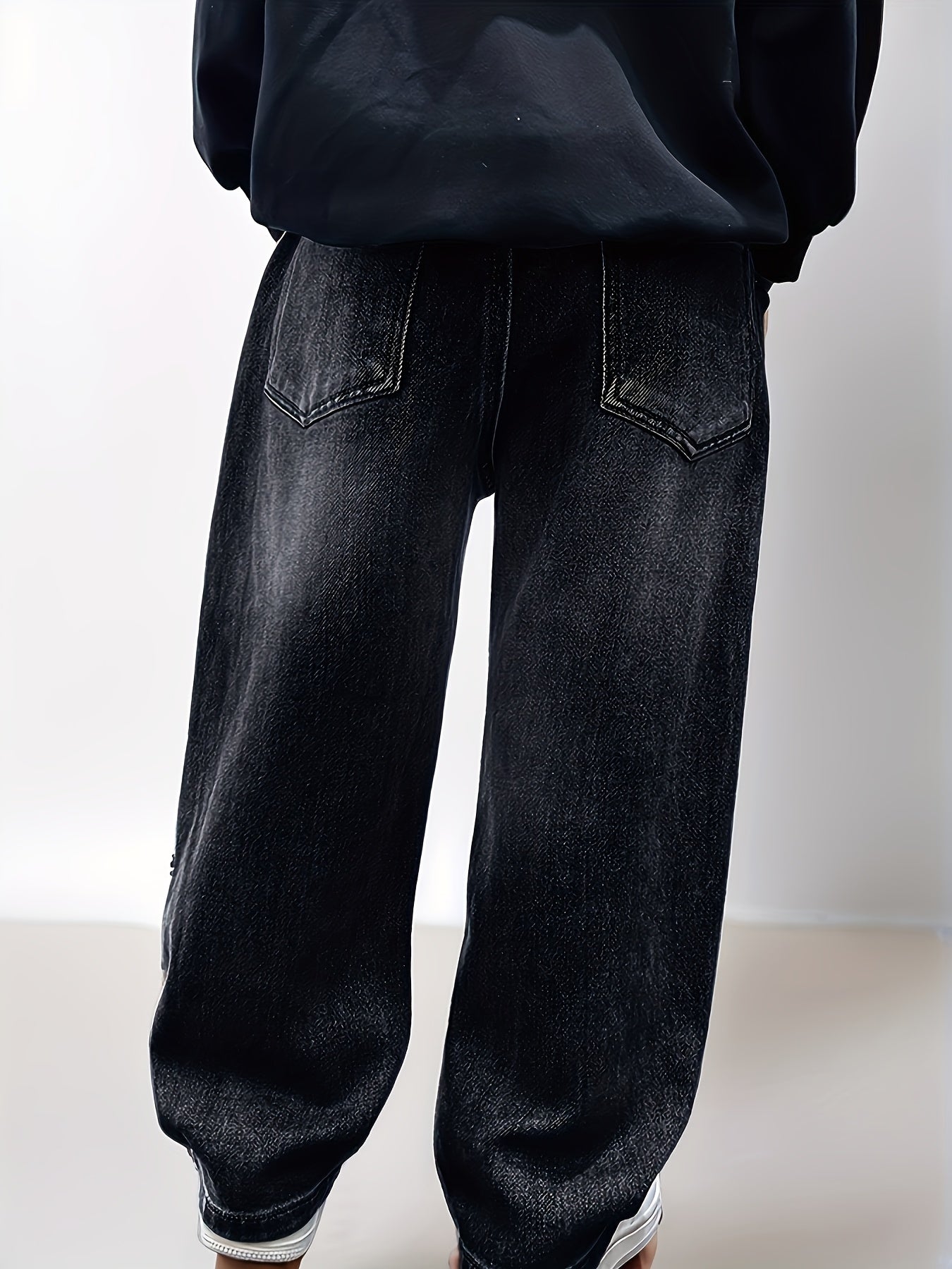 Boys' Casual Stretch Denim Jeans | Loose Fit, Elastic Waist, All-Season Comfort, Pocket Details, Ideal for Weekend Casual and Holidays