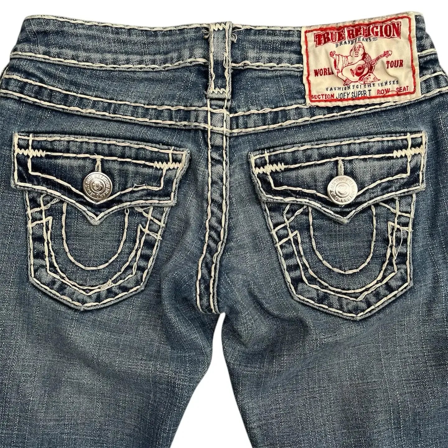 2000s Gothic Vintage Buddha Embroidery Jeans Mens Womens Y2k Streetwear Hip Hop Pocket Baggy Jeans Low Waist Wide Leg Trousers