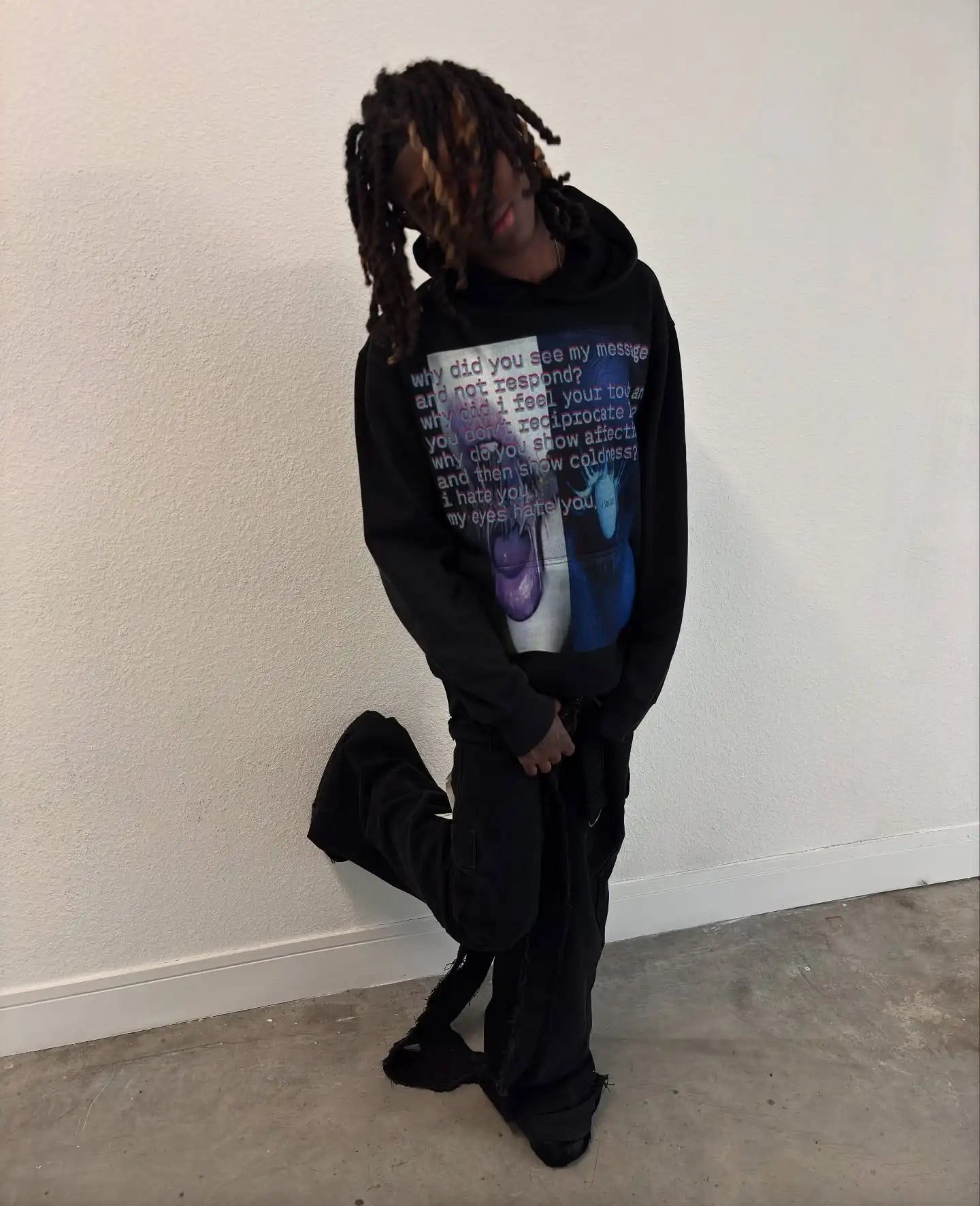 Harajuku Casual Letter Zip Oversized Hoodie Grunge Streetwear Gothic Sweatshirt Hoodies Women Tops Men Clothing Goth Y2k Clothes