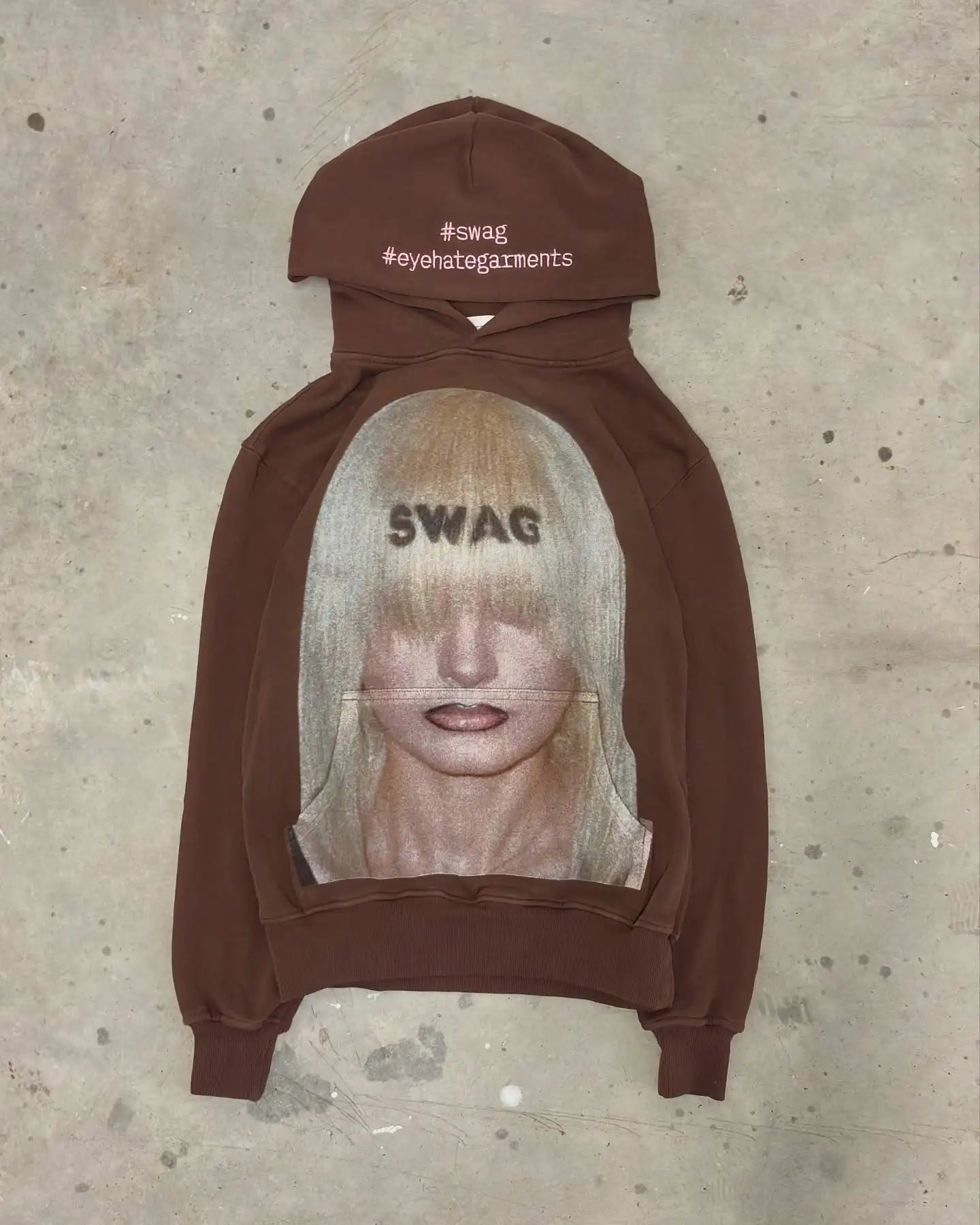 Harajuku Casual Letter Zip Oversized Hoodie Grunge Streetwear Gothic Sweatshirt Hoodies Women Tops Men Clothing Goth Y2k Clothes
