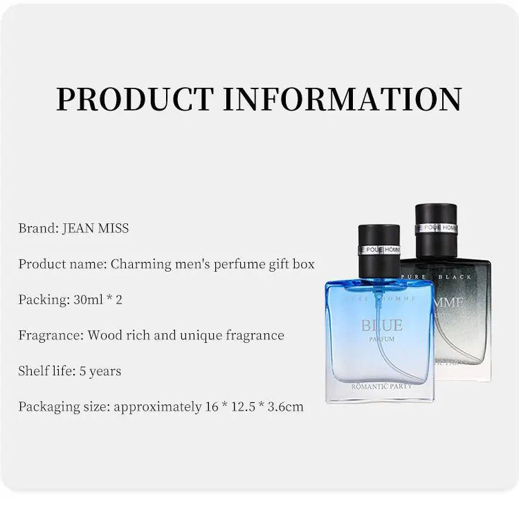 Glamour Men's Fragrance Set Cologne духи Fragrance Spray perfumes hombres Originales Lasting Pheromone Scent Parfums Homme