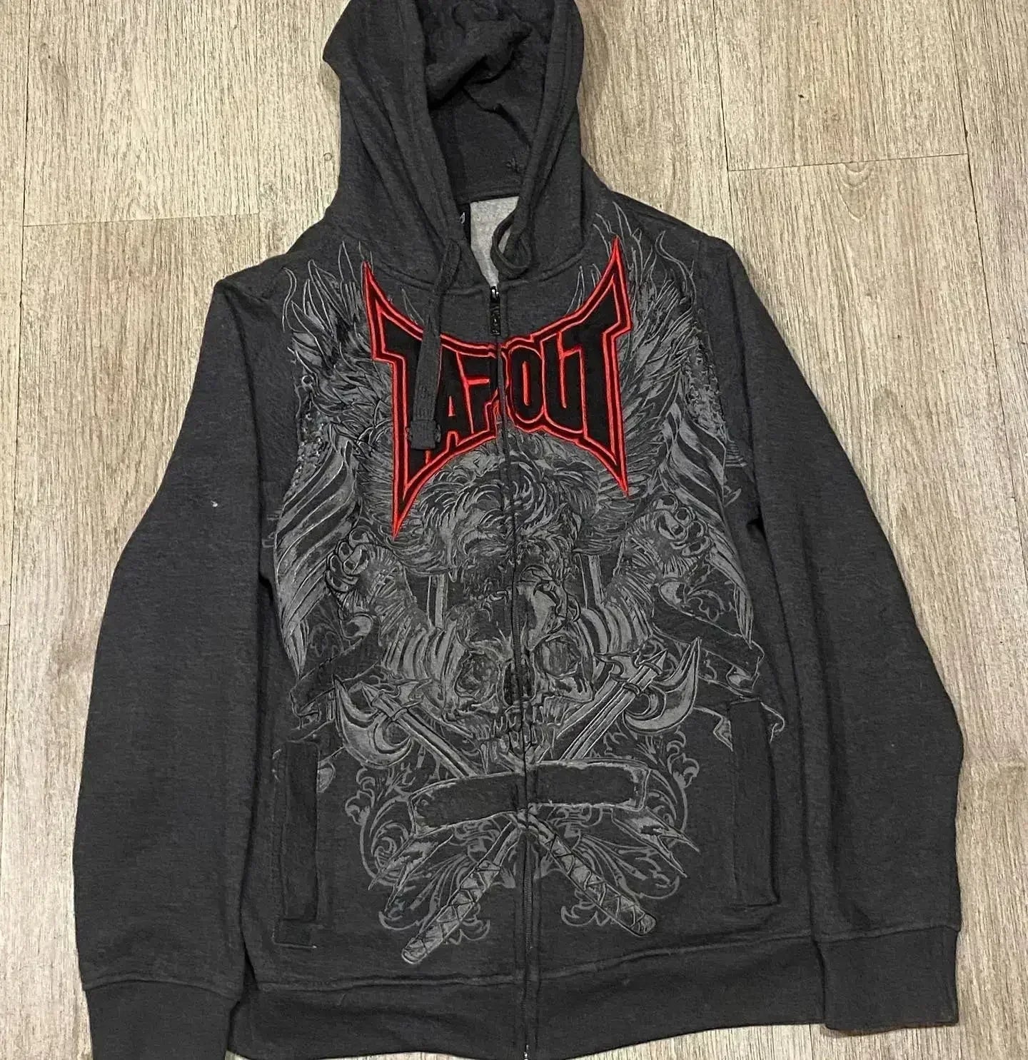 Pure Black Letter Print Hoodie Men Autumn and Winter Long-sleeved Harajuku Style Casual Hip-hop Element Hooded Sweatshirt