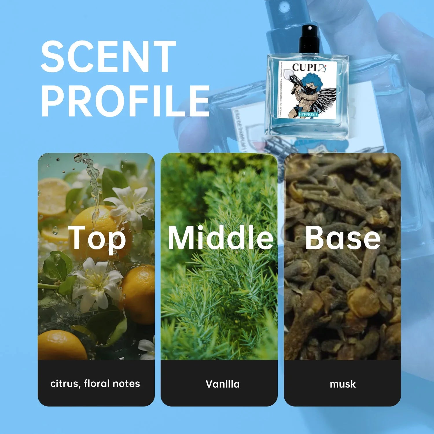 Pheromone Perfume Hypnosis Original Long Lasting Pheromone Fragrances Perfume Cologne Men And Women Light Fragrance