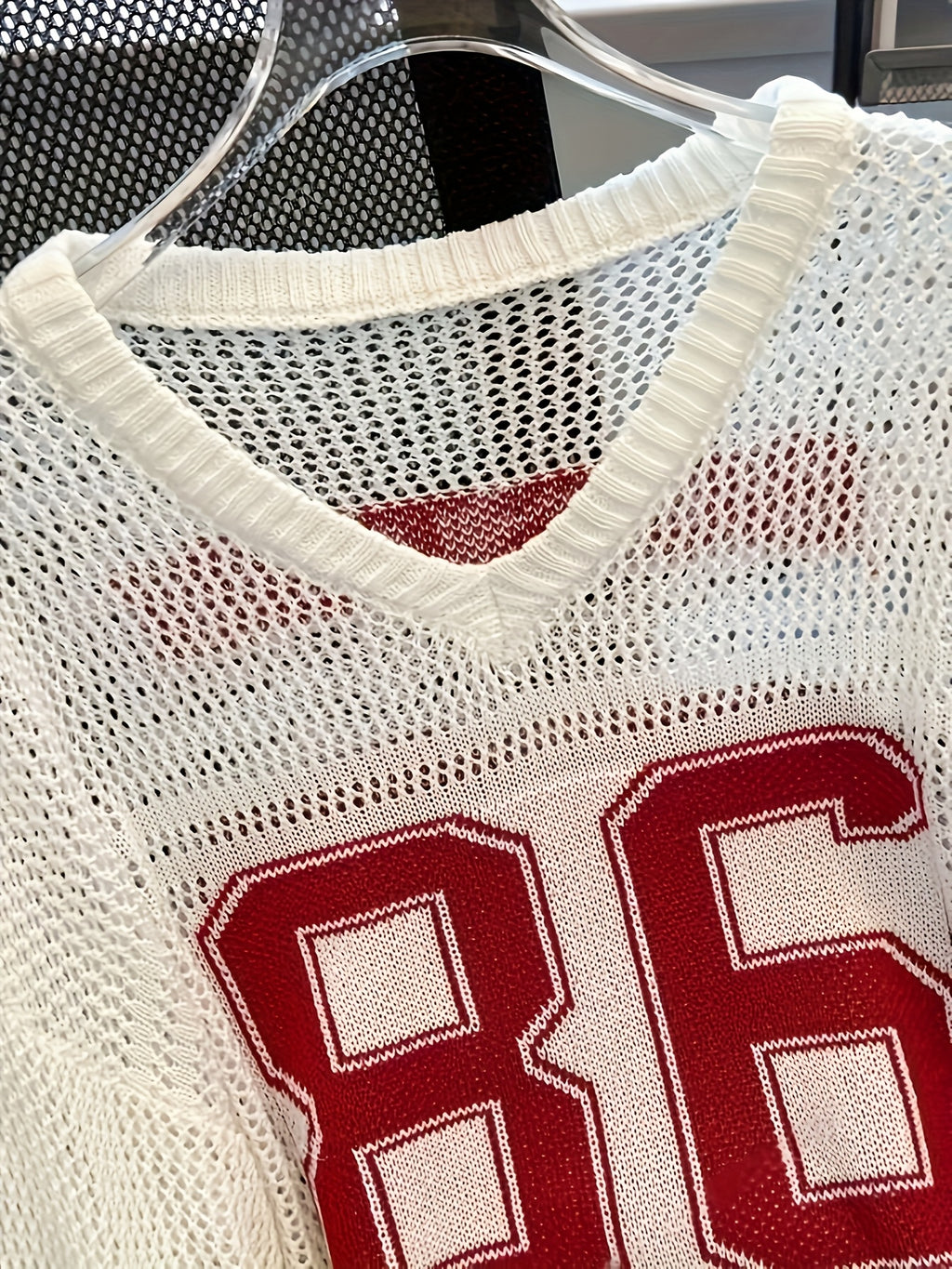 2025 New American Retro Style Solid Color V-neck Sweater | Star Print, Loose-Fit, Sun-Protective Pullover