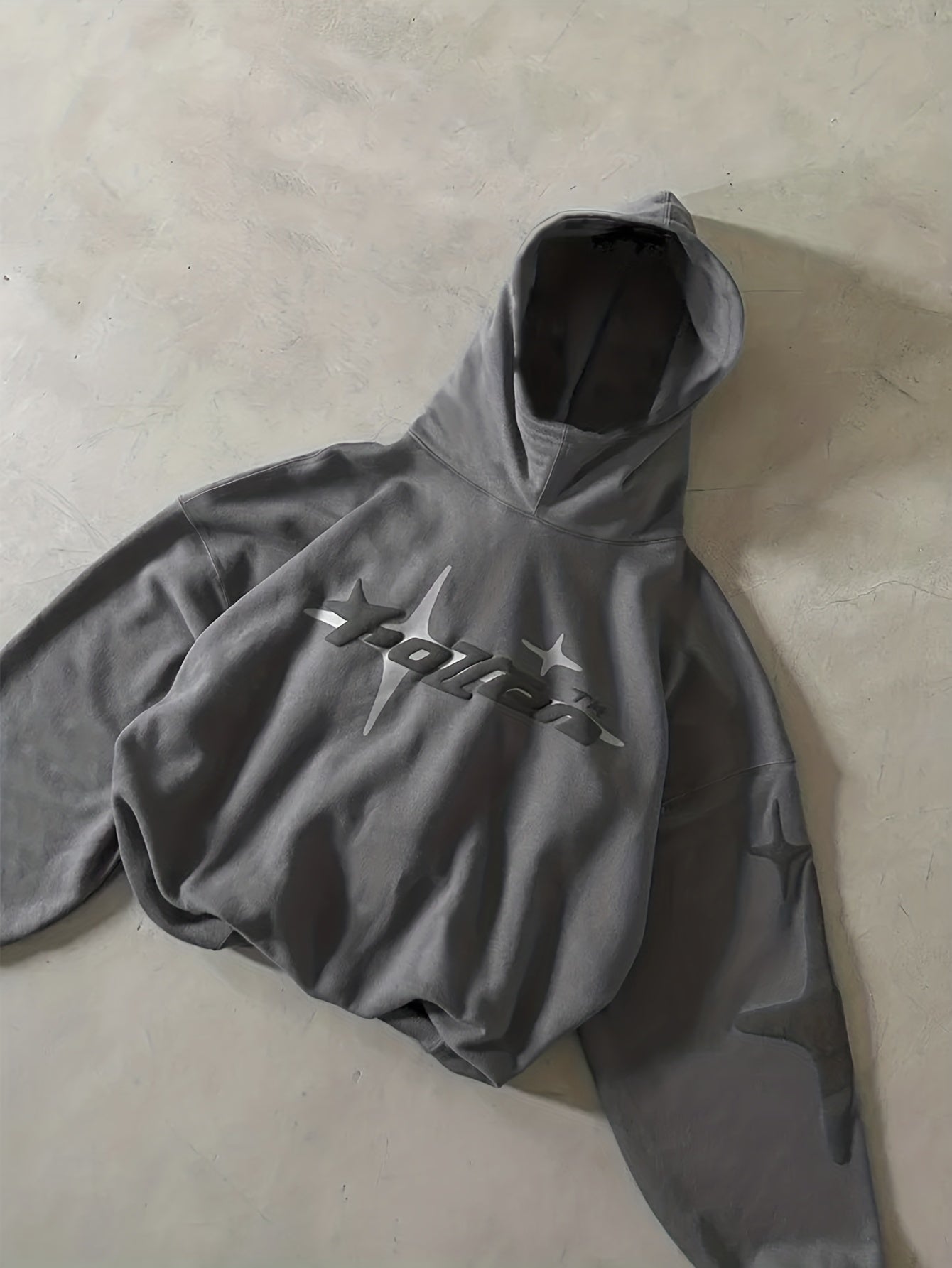 Y2K Hoodie with Graphic Print Harajuku Hip-Hop Casual Sweatshirt, New Vintage Loose Fit Unisex Streetwear, Letter Print Long Sleeve Fashion Jacket Hooded Sweatshirt