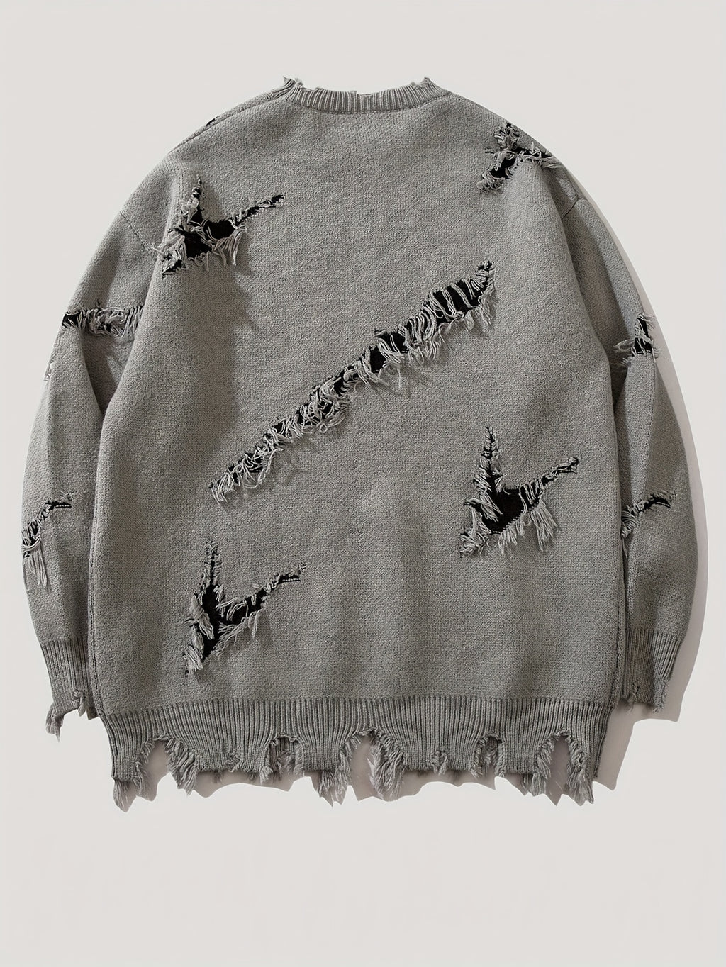 Men'S Oversized Knit Sweater - Loose Fit Drop Shoulder Pullover with Andrii Lettering, Dark Green Streetwear Sweater for Fall/Winter, Non-Bulky Casual Sweater for Everyday & Formal Outfits, Sweater, Fall Winter Apparel, Distr