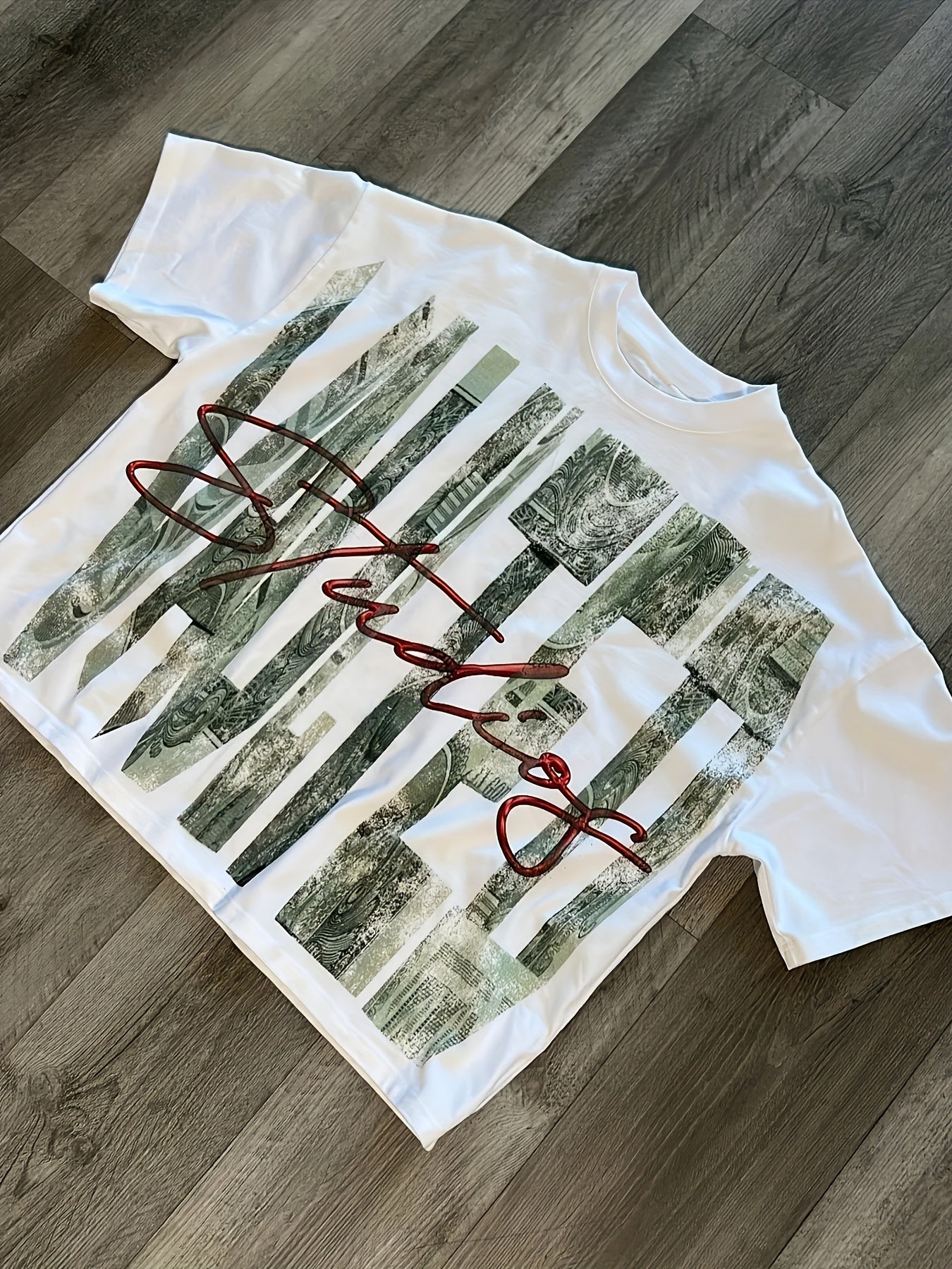 Y2K Summer Fashion New Printed T-Shirt American Trend Short Sleeve Street Hip Hop Vintage Futuristic Loose Top